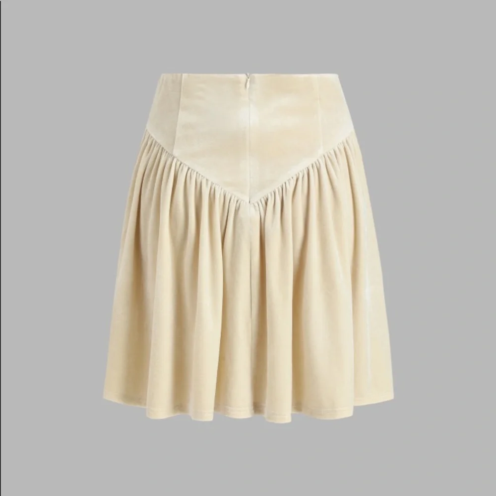 Cider Velvet Knotted Skirt - Picture 4 of 4